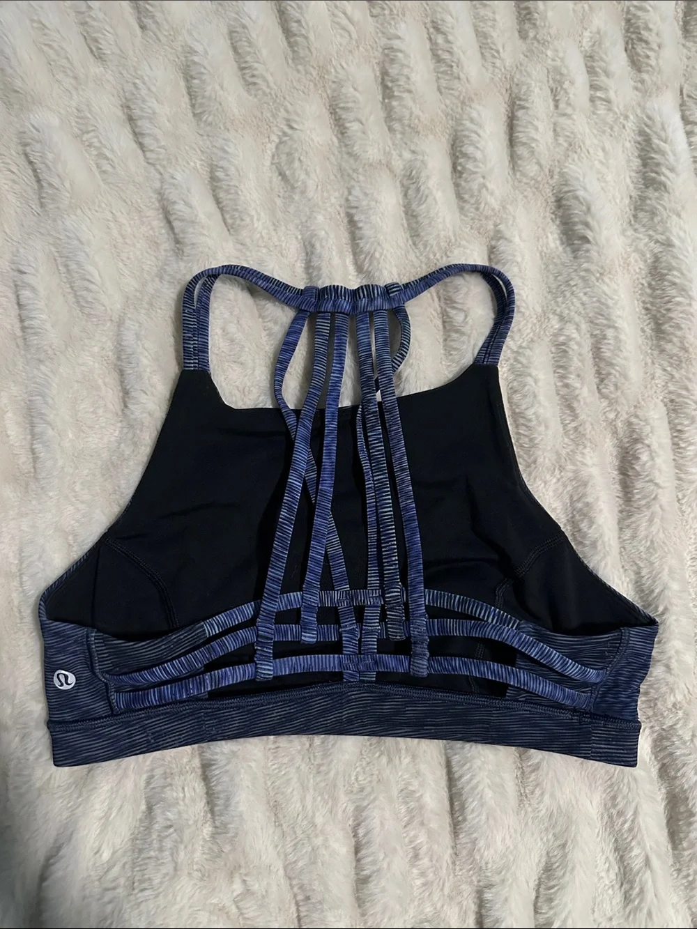 lululemon athletica Blue Strappy Sports Bra - Women's Intimates size 8